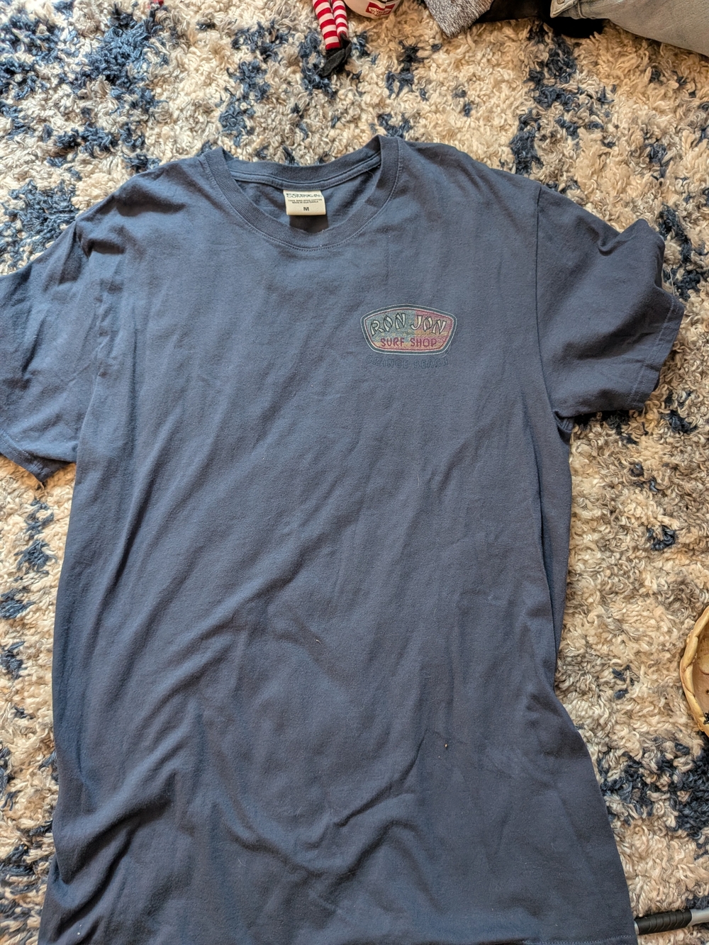 Ron Jon Surf ShopPort and Company Navy Short-Sleeve Tee with Small Chest Logo